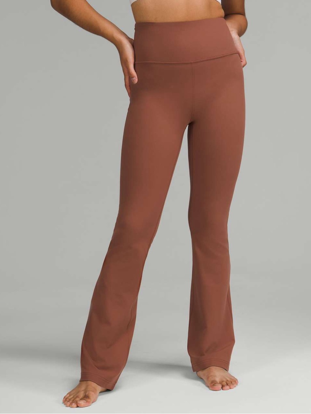 lululemon athletica Groove Super-High-Rise Flared Pant Nulu in Ancient Copper